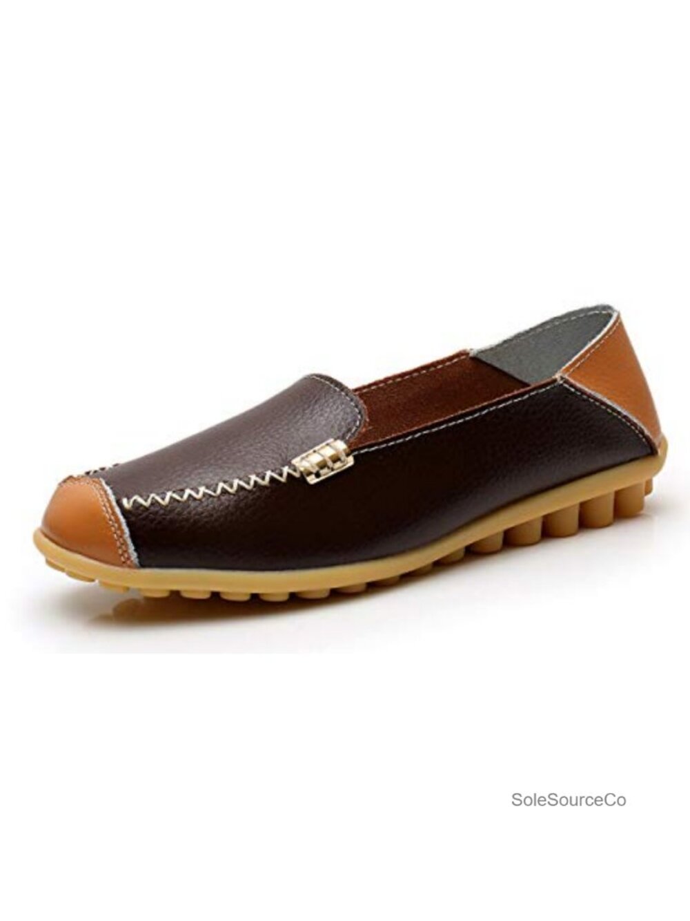 Lightweight Slip On Loafers with Metal Bit Ornament and Padded Insole